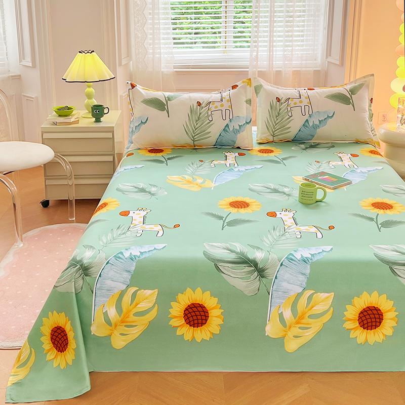 Простыни в мультяшном стиле Постельное белье, не наносящее вреда коже Простыня для взрослых и детей Простыня Roupa de Cama (Нет наволочки)