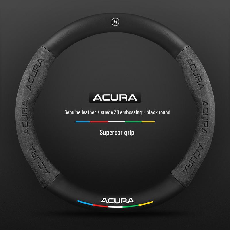 Acura CDX 2016-2021 Ultra-Thin Carbon Fiber Suede Leather Steering Wheel Cover