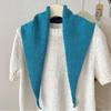 Hollow Out Warm Shawl Scarf Neck Protection Winter Smallscarf Fashion Knitted Triangle Scarf  Women