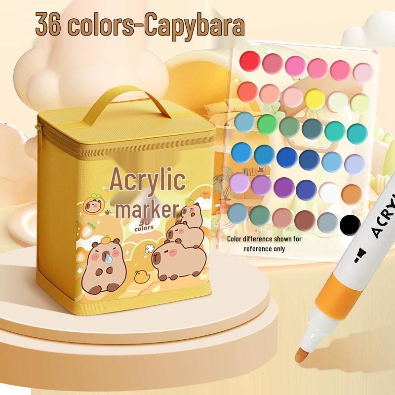 Акриловый маркер - Смываемый, Не растекающийся, Быстросохнущий, Наслаиваемый, Водостойкий маркер для искусства и школы.