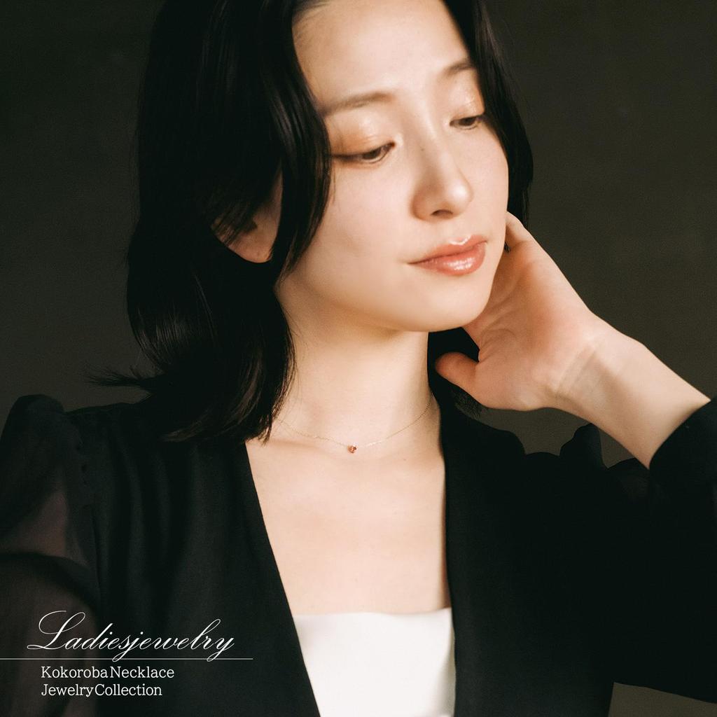 Рубиновое ожерелье Сердце Бриллиант Белое золото K10 10K золото [Shinyo] Женское