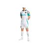 Adidas Newcastle United FC 24/25 Third Slim Fit Comfortable Ribbed Polo Letter Print Short Sleeve Retro Football Shirt Men Tops White Green JJ4460
