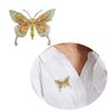 Handcraft Alloy Butterfly Pin Intricate Craftsmanship Sturdy Materials Fashion Accessory for Outfits or Bags Decoration