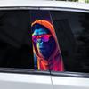 1 пара крутой наклейки гориллы на окно автомобиля, стойку, накладка от царапин, виниловая наклейка для декора B-стойки автомобиля