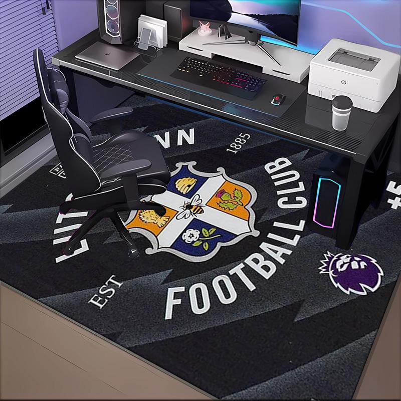 Town Football Club Printed Office Carpet Chair Cushion Entryway Rug, Rugs for Living Room, Bedroom Christmas gifts