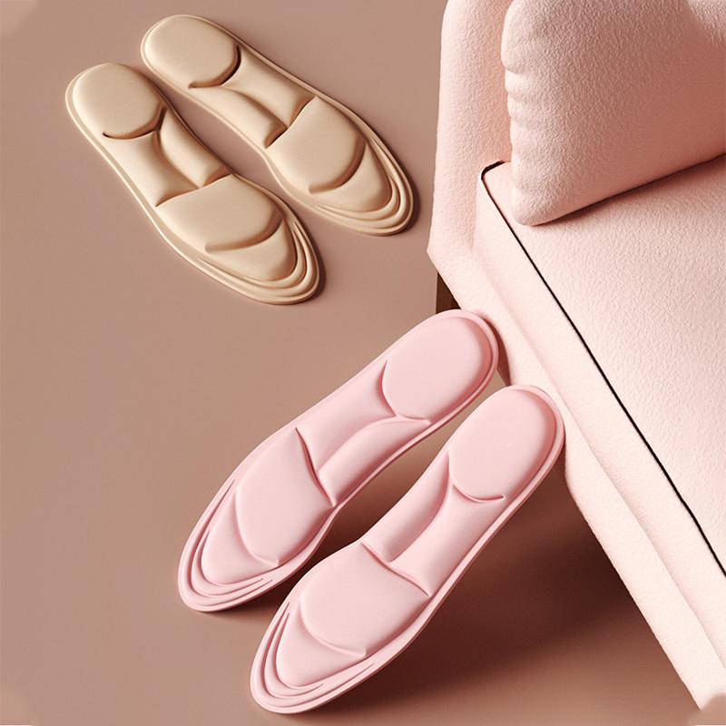 5D стельки для обуви, женские дышащие спортивные стельки для бега, поддержка свода стопы, подошвенный фасциит, подушечки для обуви, подошва из пены с эффектом памяти