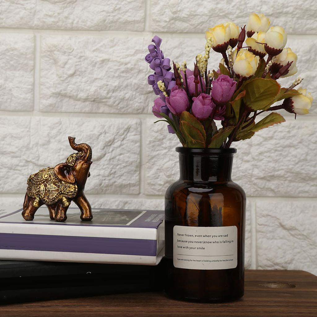 Украшение из смолы в форме слона, древесное зерно, европейский стиль, домашний шкаф для телевизора, украшение для творчества, золото S