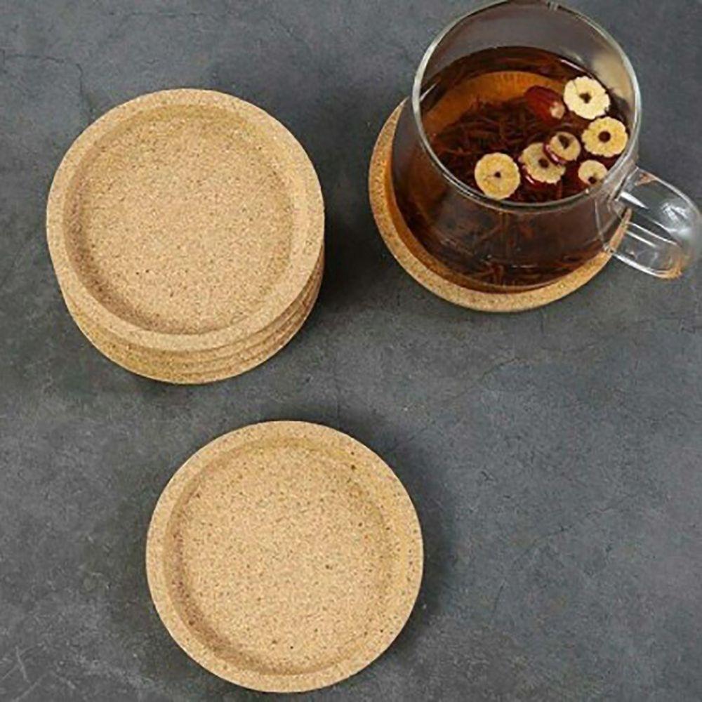 Accessories Supplies Round Tea Coffee Kitchen Placemat Cork Coasters Cup Holder Insulation Pad