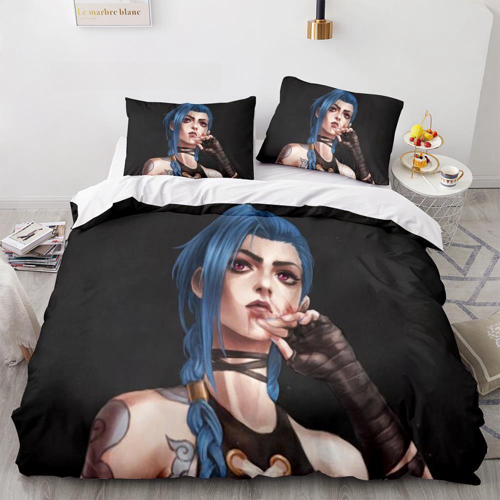 Fashion 3d Print Game League of Legends Bedding Set Single Twin Full Queen King Size Bed Set Adult Kid Bedroom Duvet Cover Sets