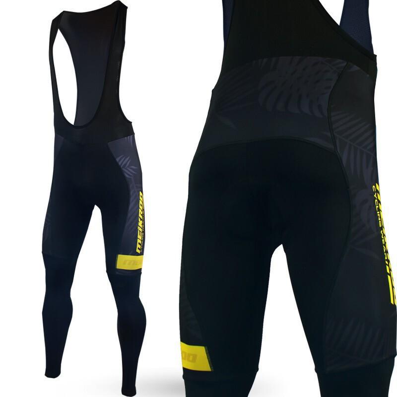 Mens Cycling Bib Tights Winter Thermal Windproof Bike Pants With Breathable Lycra Fabric