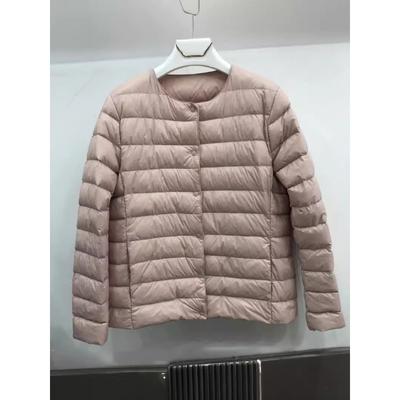 Осень и зима Новая куртка-пуховик Легкая и тонкая куртка с круглым вырезом и V-образным вырезом