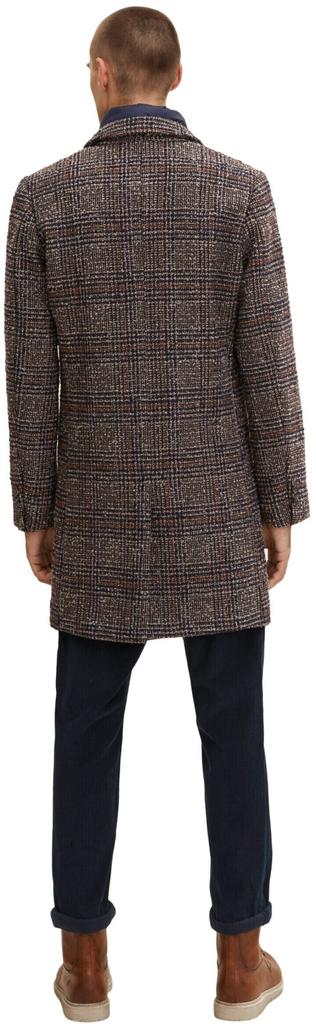 Coat Tom Tailor Wool Coat with Thick Lining (1032505-30506) Blue Brown Boucle Wool