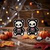 Halloween 2D Acrylic Skull-Bear Earrings – A Cute  Spooky Style with a Playful Twist