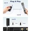 Wireless Microphone, Dual Handheld Dynamic Microphone with Rechargeable Receiver, 200ft Range, Plug and Play, Karaoke Mic