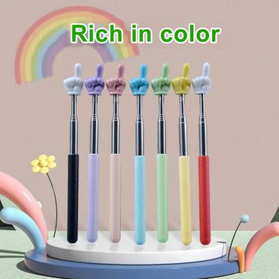 Выдвижная палочка для пальцев, выдвижная телескопическая указка для учителей в классе, мини-ручной презентер, доска для презентации, указатель