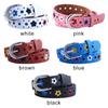 Flower Eyelet Decoration Colorful Fashionable Waistband Kids Belt Faux Leather Belt Waist Belt