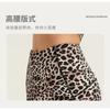 High-Waisted Leopard Print Yoga Shorts Women Stretchy Breathable Tight Fitness Pants Workout Leggings