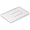 Belca CT-LW Expandable Cutlery Tray, Large, 21cm Wide X 32-50cm Deep X 3cm High, White, Sliding Type