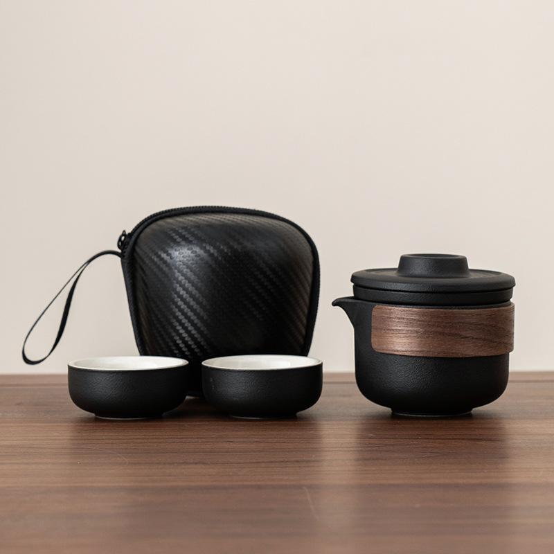 Портативные дорожные наборы посуды для чая Kung Fu Tea Maker Kuaike Чашка На открытом воздухе Портативный Мини Роскошный Праздничный Подарок Набор для чая