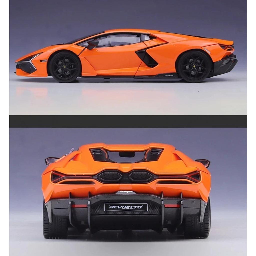 Welly 1/24 Lamborghini Revuelto Сплавная Миниатюрная Модель Машины Литой Металлический Масштаб Модель Машины Детская Игрушечная Машина Транспортные Средства Подарки