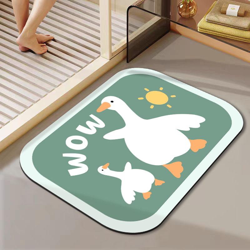 Diatom mud cushion floor mat, quick-drying floor mat at the bathroom door, bathroom absorbent carpet, non-slip toilet door mat