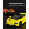 Boxed 1/32 Alloy Die-cast McLaren 720S Car Model, Children's Toy Car with Sound and Light, Desktop Decoration Ornaments for Boys Gifts