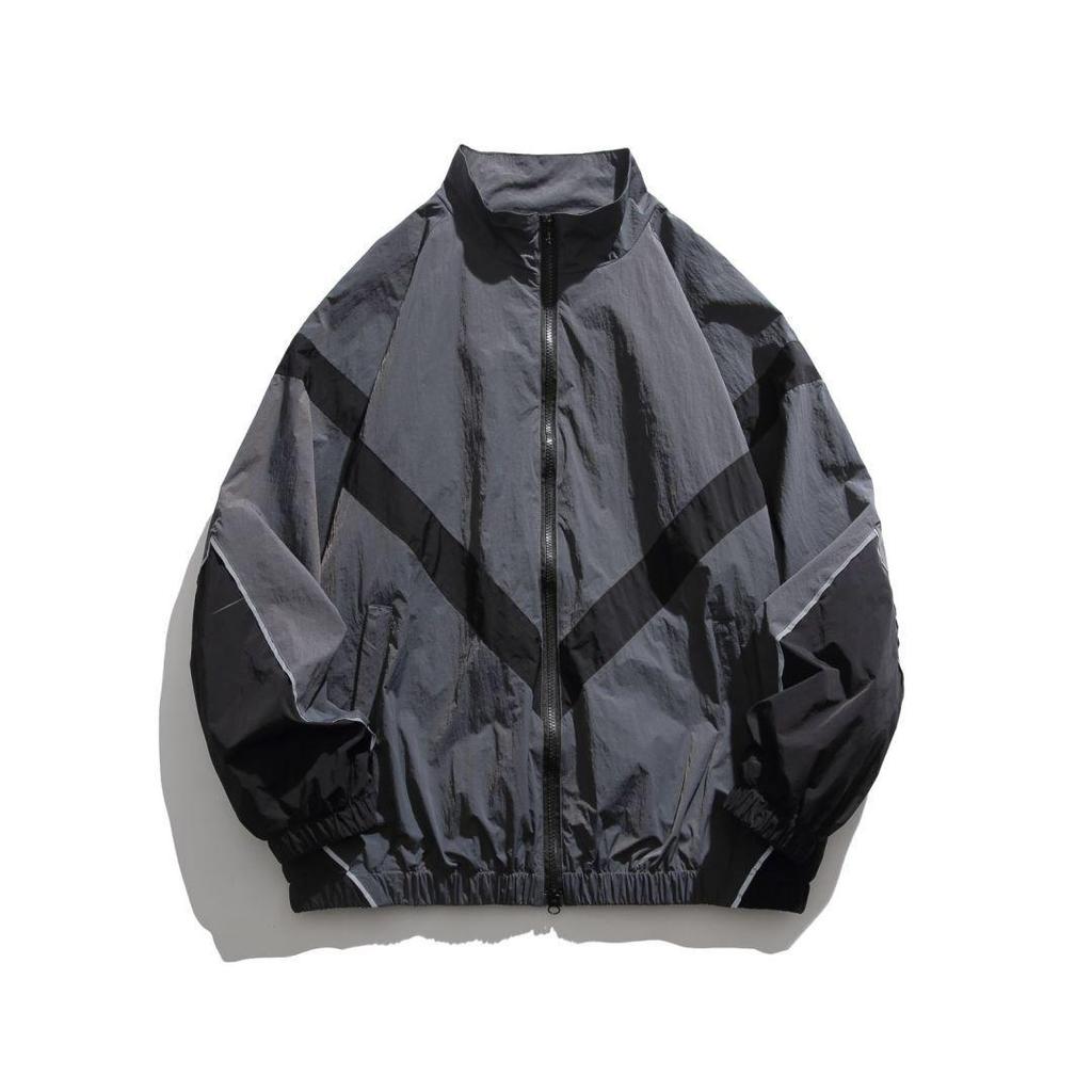 Мужская винтажная ретро ветровка на молнии - Универсальная повседневная одежда для весны/осени