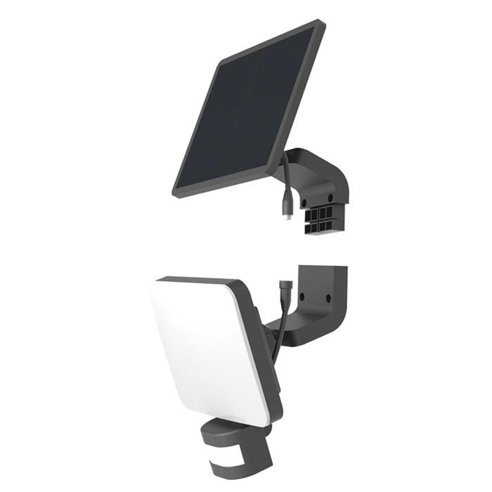 Projecteur LED 15W avec panneau solaire déporté et détecteur