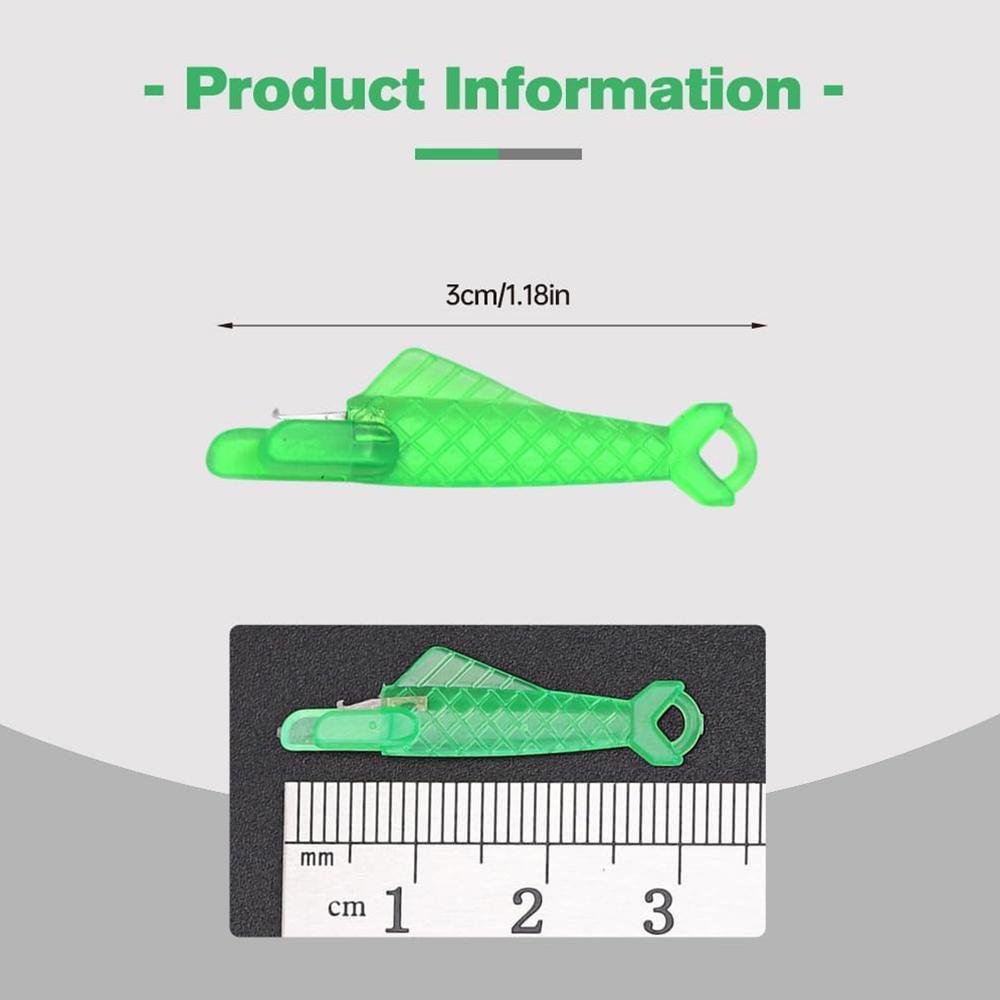 10pcs Fish Mouth Sewing Machine Needle Threader Automatic Needle Threader