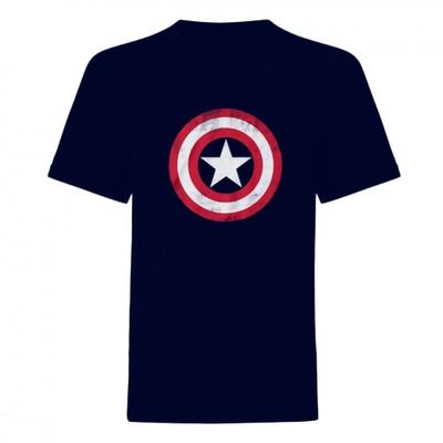 Captain America Футболка со щитом для взрослых унисекс