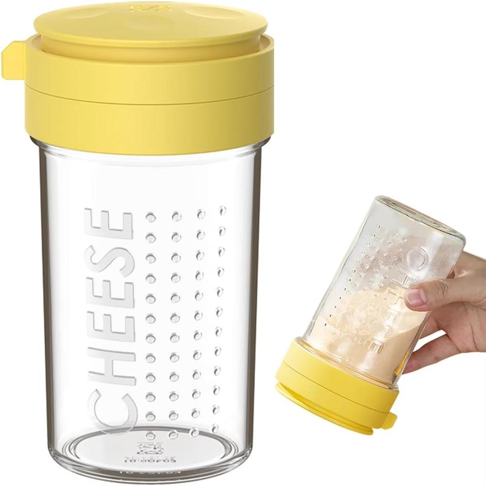 Rotatable Lid Grated Cheese Bottle Dustproof Barbecue Seasoning Jar Cheese Sprinkler Cumin Powder