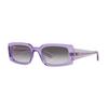 Ray-Ban Rectangle Sunglasses With Logo Unisex sunglasses Purple 0RB4395F-66858E