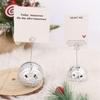 Elegant Disco  Namecard   For Event  Desk Stand  Table Number Holders Silver Place Card