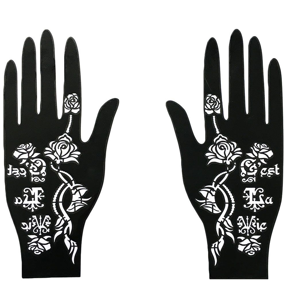 Temporary Tattoo India Flower Wedding Tool Body Art Sticker Template Henna Stencil Tattoo Stencil