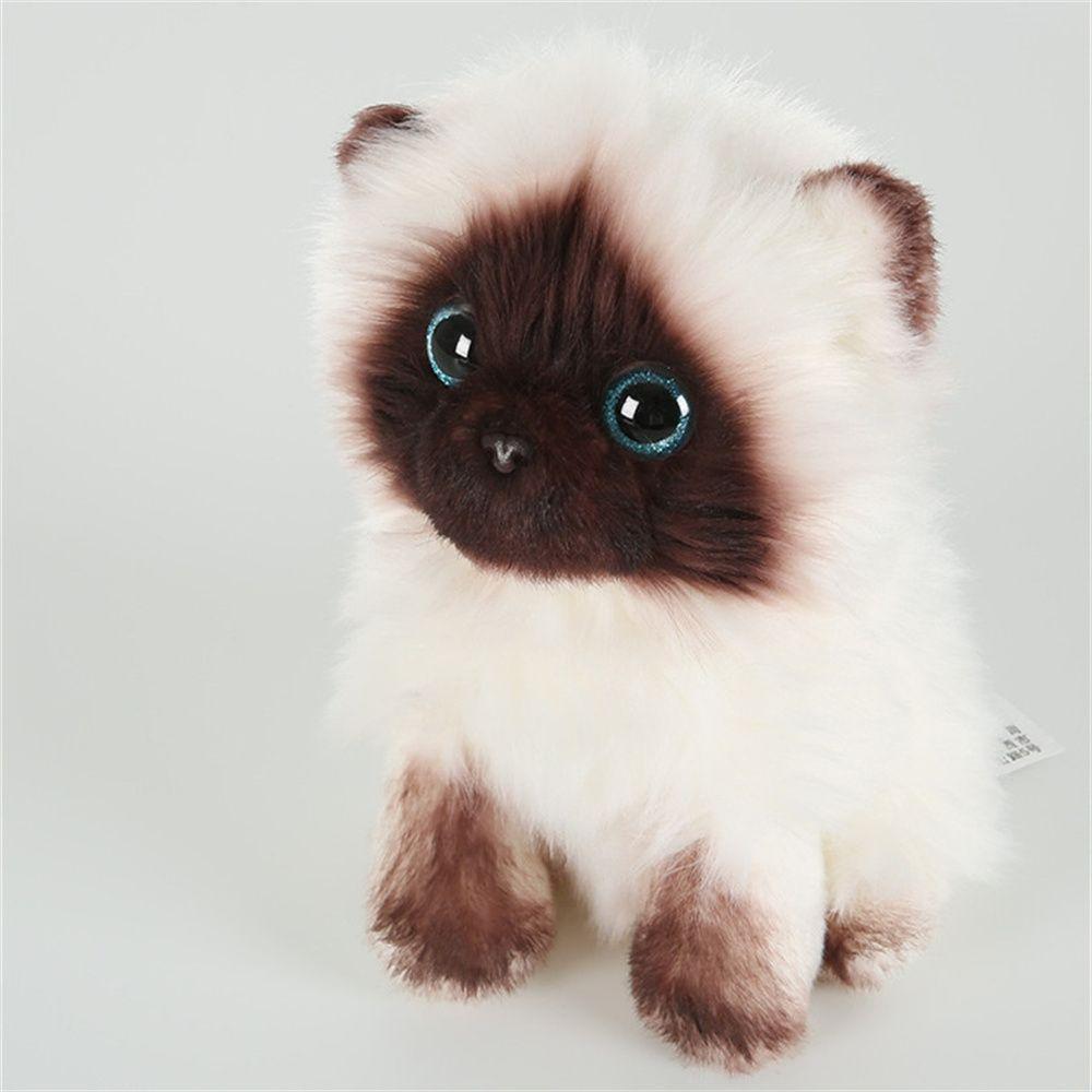 Sequins Eyes Siamese Cat Simulation Cat Cat Plush Toy Ragdoll Cats Stuffed Toys Stuffed Animals