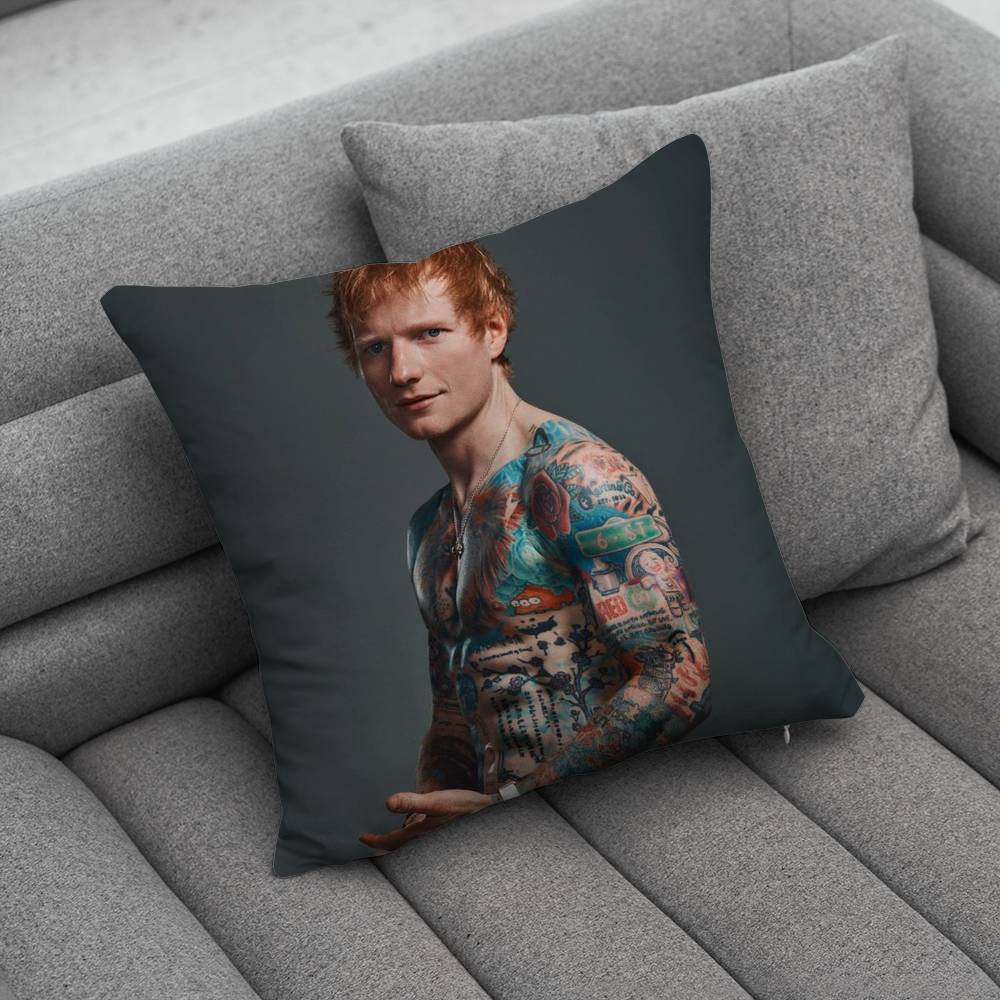 EEdward SSheeran Christopher Pillow Case For Home Bedroom Car Office Decoration Living Room Sofa Cushion Cover Suitable