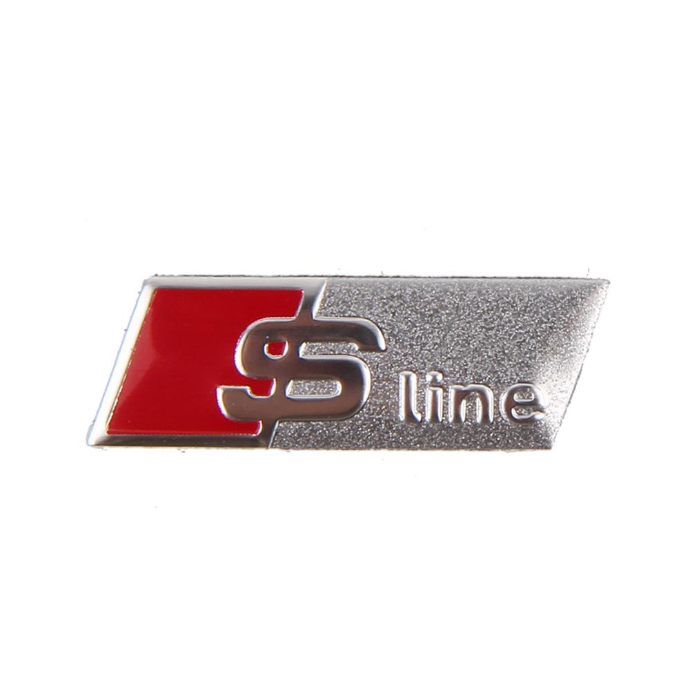 2026 Auto Lega di Alluminio Volante Adesivo Emblema per S1 SLine Logo A3 A4 A5 A6 A7 A8 Q3 Q5 RS3 RS4 RS5 RS6 S3 S4 S5 Distintivo 2x