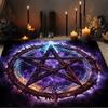 Ткань для алтаря "Шипастая пентаграмма" - Космическая witchcraft скатерть для Таро, для гаданий, духовных ритуалов, готического декора, Покрытие для стола