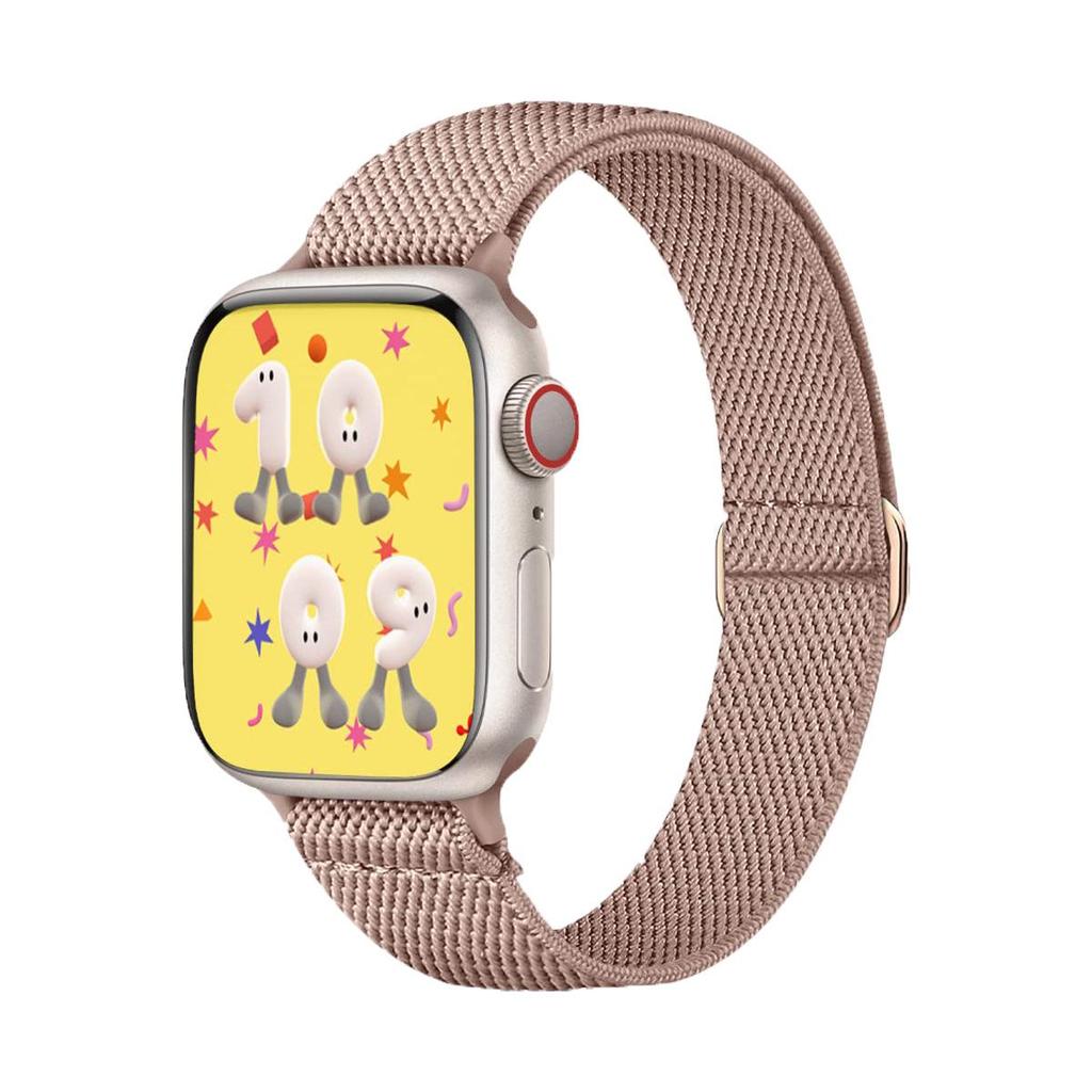 Женский нейлоновый эластичный ремешок для Apple Watch SE87654 - Подходит для маленького запястья, ремешок Ultra