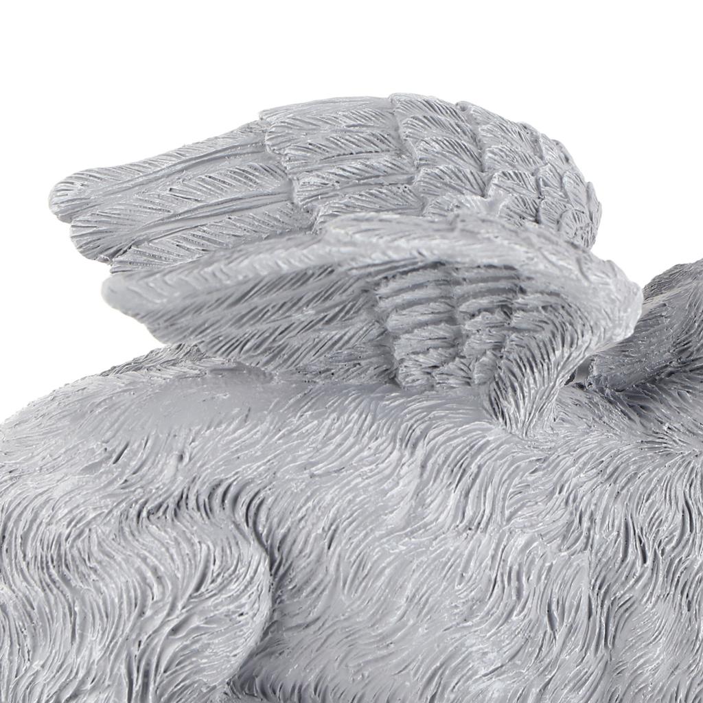 Pet Memorial Statue Resin Sleeping Pet Angel Garden Sculpture for Pet Memorial Gravestone Ornament