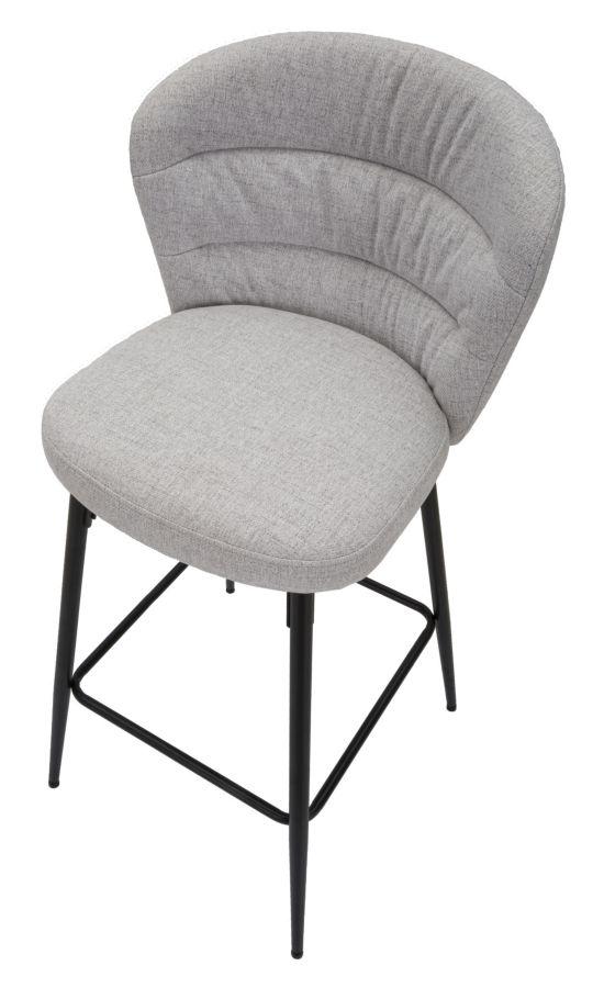 Bar Stool Losanna Grey Set 2 Pz Cm 52X59X108