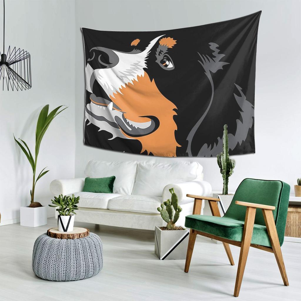 Bernese Mountain Dog Tapestry Decoration Art Aesthetic Tapestries for Living Room Bedroom Home Wall Cloth Wall Hanging