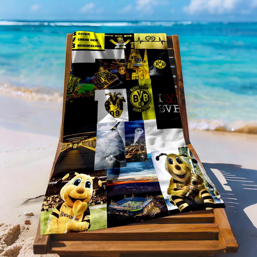 Borussia Dortmund Beach Towel High Absorbency Quickdry Comfortable Lightweight Portable For Swimmingbeachcamping Travel Beach Accessoriesgym