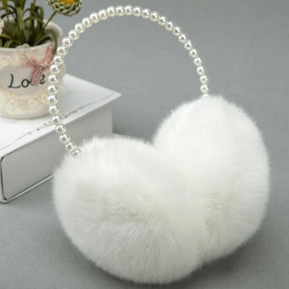 Защита ушей Зимние плюшевые наушники-муфты Многофункциональные элегантные однотонные пушистые наушники-муфты