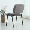2 Pcs Folding Dining Chair Covers Elastic Backrest Seat Slipcovers For Banquet Wedding Home Office Chairs