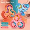 Magic Bean Toys Six-sided Rotation Finger Intelligence Gyro Antistress Fingertip Cube Learning Educational Magic Disk Kids Gifts