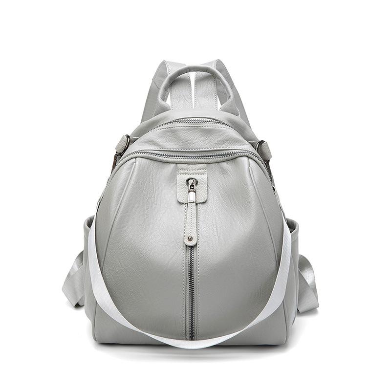 Легкий, удобный для переноски мягкий кожаный рюкзак женский простой летний рюкзак студенческий рюкзак дорожная сумка