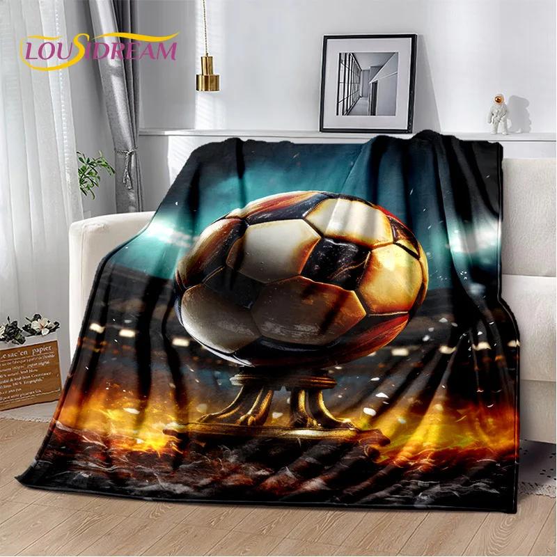 29 Стиль Футбольное поле Футбол Спорт Мультфильм Мягкое одеяло, Мягкий плед для дома Спальня Кровать Диван Дорожный чехол Детский подарок