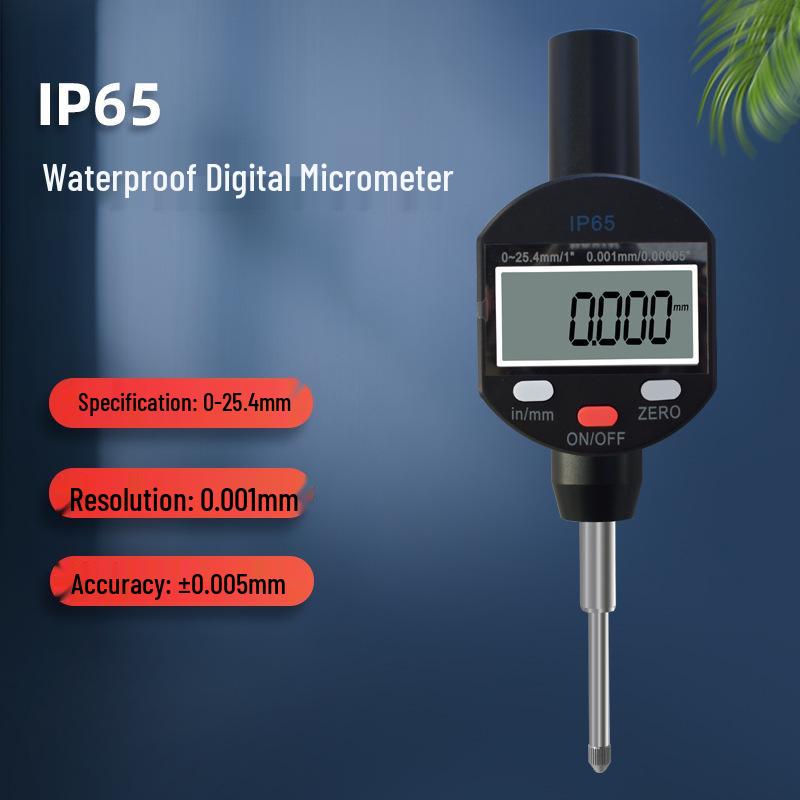 Цифровой индикатор с цифровым циферблатом Shan Ce IP65 Высокоточный (0-12,7, 25,4, 50 мм) Водонепроницаемый