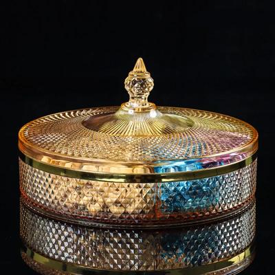 Золотая фруктовница, конфетница, сахар, орехи, арахис, банка для хранения продуктов, коробка с крышкой, пластиковый поднос, десертная тарелка, подносы и подносы для закусок